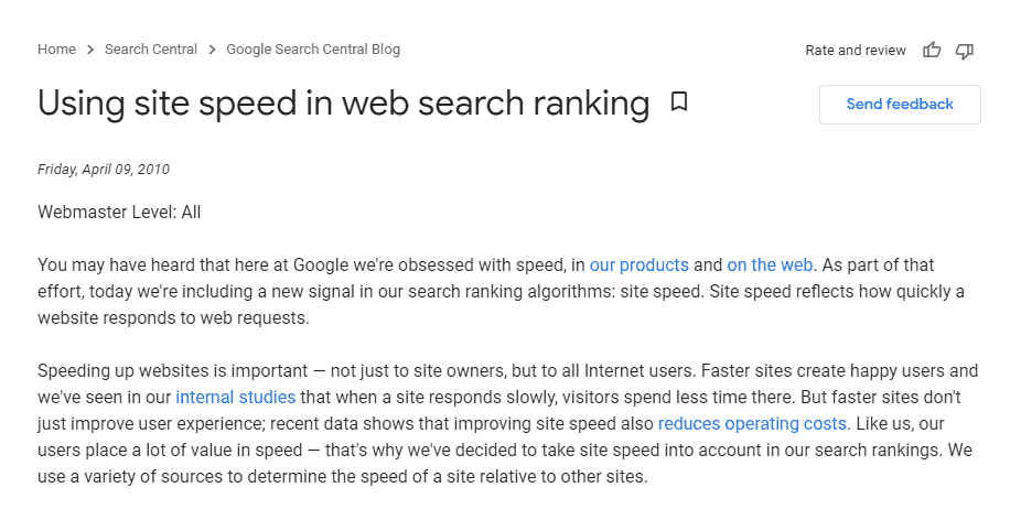 Google search central
